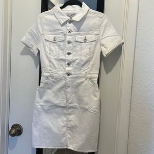 White Love Tree Denim Dress (New with Tags)